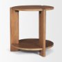 71182 - Hisako Mid Brown Open Round Accent Table