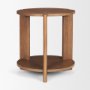71182 - Hisako Mid Brown Open Round Accent Table
