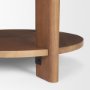 71182 - Hisako Mid Brown Open Round Accent Table
