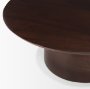 71183 - Sadira Small Mid-Dark Brown Solid Wood Round Riser
