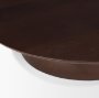 71184 - Sadira Large Mid-Dark Brown Solid Wood Round Riser