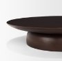 71184 - Sadira Large Mid-Dark Brown Solid Wood Round Riser