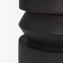 71185 - Rashama Dark Brown Wood Stacked Geometric Round Accent Table