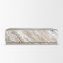 71190 - Matteo Solid Pink Marble Rectangular Coffee Table