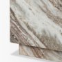 71190 - Matteo Solid Pink Marble Rectangular Coffee Table
