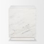 71192 - Matteo Solid White Marble Square Side Table