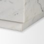 71192 - Matteo Solid White Marble Square Side Table