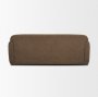 71196 - Saga Textured Brown Plush Fabric 3 Seater Sofa
