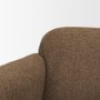 71198 - Saga Textured Brown Plush Fabric Upholstered Chair