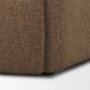 71198 - Saga Textured Brown Plush Fabric Upholstered Chair