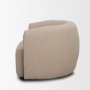 71200 - Kornelia Textured Mushroom Fabric Barrel Accent Chair
