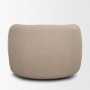 71200 - Kornelia Textured Mushroom Fabric Barrel Accent Chair
