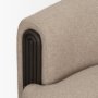 71200 - Kornelia Textured Mushroom Fabric Barrel Accent Chair