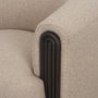 71200 - Kornelia Textured Mushroom Fabric Barrel Accent Chair