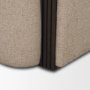 71200 - Kornelia Textured Mushroom Fabric Barrel Accent Chair