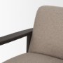 71201 - Willmar Textured Mushroom Gray Fabric Espresso Brown Wood Accent Lounge Chair