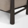 71201 - Willmar Textured Mushroom Gray Fabric Espresso Brown Wood Accent Lounge Chair