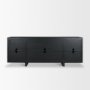 71207 - Rowan Black Oak Wood Closed 4 Door Sideboard