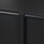 71207 - Rowan Black Oak Wood Closed 4 Door Sideboard