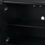 71207 - Rowan Black Oak Wood Closed 4 Door Sideboard