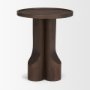 71212 - Cayson Dark Brown Sculptural Round Accent Table