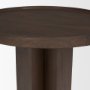 71212 - Cayson Dark Brown Sculptural Round Accent Table
