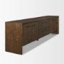 71229 - Belford 94" Dark Brown Oak Wood Media Console