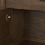 71231 - Belford 2-Door Open Dark Brown Oak Wood Shelving Unit