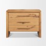 71235 - Belford 3-Drawer Light Brown Oak Wood Closed Nightstand