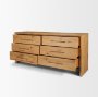 71237 - Belford 6-Drawer Light Brown Oak Wood Dresser