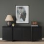 15904 - Ediface I by Ira Havuka Hand Embelished Textured Framed Artwork Matted under Glass
