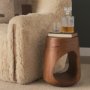 71224 - Cove Mid-Brown Sculptural Open Side Table