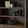 71160 - Deacon Small Matte Black Metal Canister with Sculptural Handles
