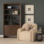 71225 - Cove Dark Brown Sculptural Open Side Table
