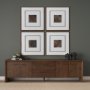 15901 - Patterned Silence II by Mercana Studio Hand Embelished Framed Artwork Matted under Glass