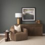 71212 - Cayson Dark Brown Sculptural Round Accent Table