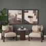 15909 - Quiet Constructs I by Mercana Studio Hand Embelished Textured Framed Artwork Matted
