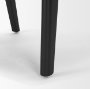71244 - Reid Framed Black Cane Black Fabric Dining Armchair