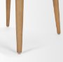 71247 - Abbie Curved Back Oatmeal Fabric Dining Side Chair