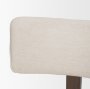 71249 - Soho Curved Open Back Cream Chenille Tripod Frame Dining Chair