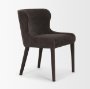 71252 - Nolan Slope Charcoal Chenille Dining Chair