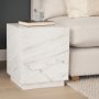 71192 - Matteo Solid White Marble Square Side Table