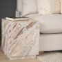 71191 - Matteo Solid Pink Marble Square Side Table