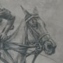 13617 - Polo Player I by Mercana Studio a Hand Embellished Textured Framed Art Print Matted under Glass