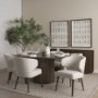 69873-6A1 - Terra Fluted Dining Table - 6 Niles Chairs - Terra Sideboard
