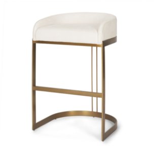 Hollyfield Low Back 28.75in Seat Bar Stool | Bar w/ Cream Fabric