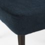 69562V - Niles 20" Seat Height Fabric Seat W/ Dark Brown Wooden Legs Wingback Dining Chair (Andes 600)
