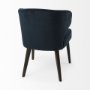 69562V - Niles 20" Seat Height Fabric Seat W/ Dark Brown Wooden Legs Wingback Dining Chair (Andes 600)