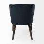 69562V - Niles 20" Seat Height Fabric Seat W/ Dark Brown Wooden Legs Wingback Dining Chair (Andes 600)