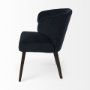 69562V - Niles 20" Seat Height Fabric Seat W/ Dark Brown Wooden Legs Wingback Dining Chair (Andes 600)